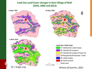 Supporting the mission of ICRISAT using Geospatial tools 