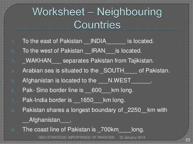 strategic importance of pakistan 03102009 geo-strategic importance means the importance of a state/country with respect to its geographical location pakistan is very important country in south. strategic importance of pakistan 03102009 geo-strategic importance means the importance of a state/country with respect to its geographical location pakistan is very important country in south.