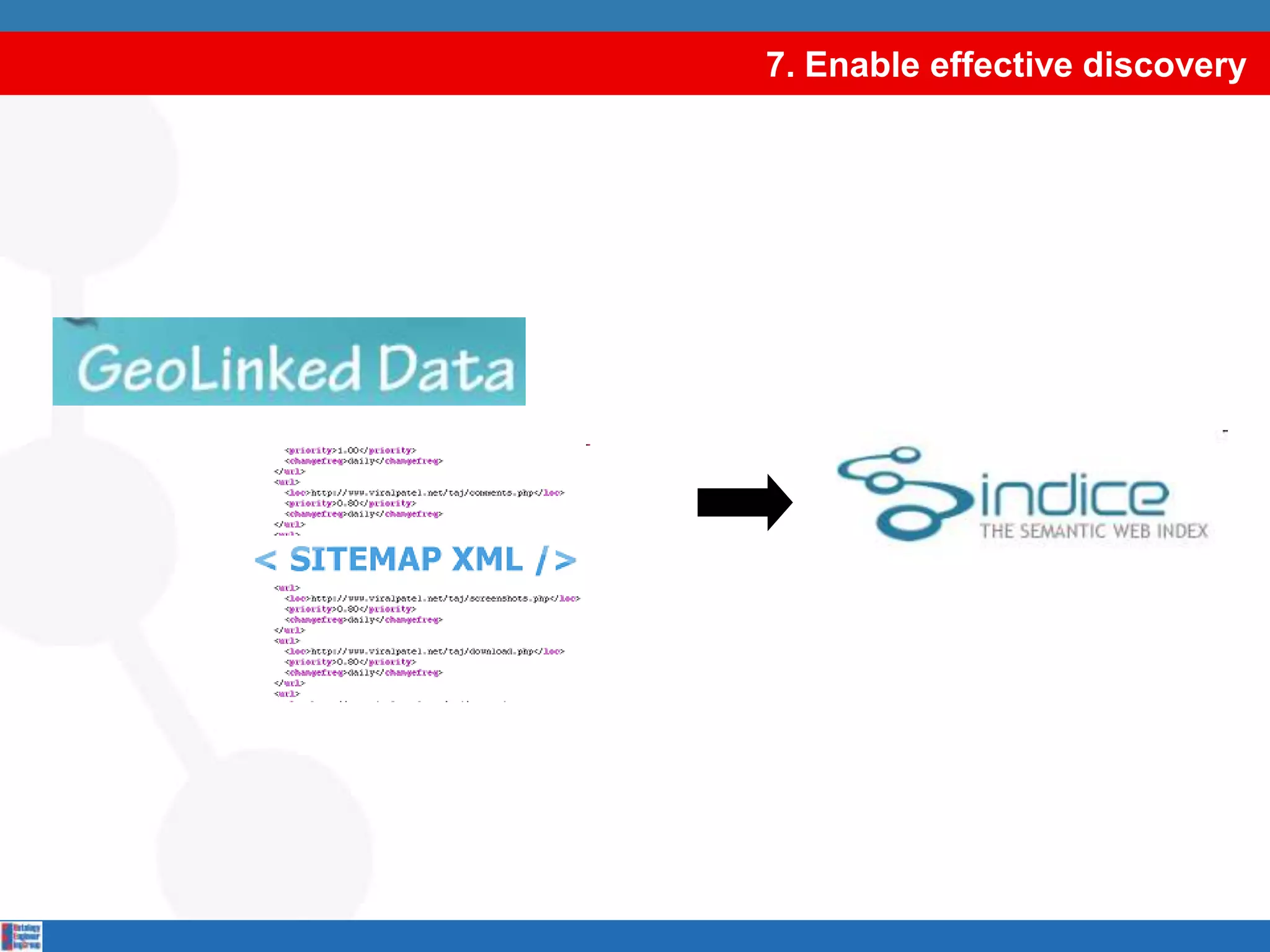 7. Enable effective discovery