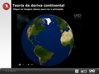 X SAIRX SAIR
1 A Terra
Teoria da deriva continental
Clique na imagem abaixo para ver a animação.
 