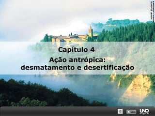 X SAIRX SAIR
HUBERTSTADLER/
CORBIS/LATINSTOCK
Capítulo 4
Ação antrópica:
desmatamento e desertificação
 