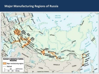 Major Manufacturing Regions of Russia
 