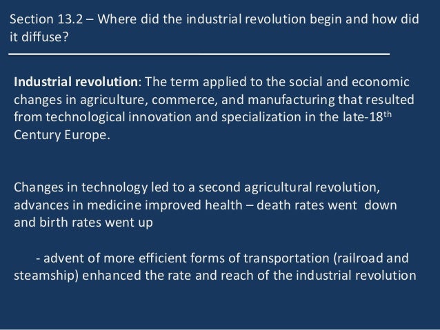Where did the Industrial Revolution begin?
