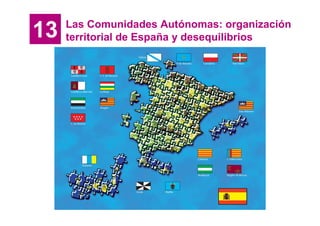 Las Comunidades Autónomas: organización
13   territorial de España y desequilibrios
 