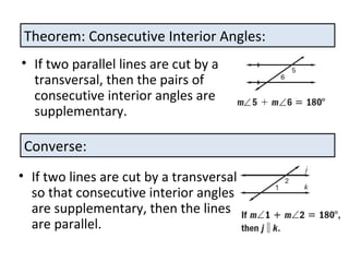 Geo 3.4 proving lines parallel | PPT