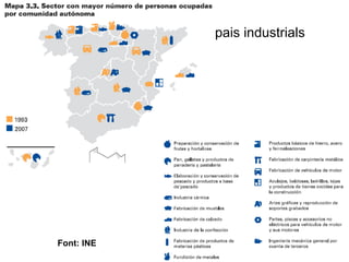 6. La reestructuració dels espais industrials Font: INE 