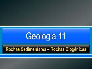      
Rochas Sedimentares – Rochas Biogénicas
 
