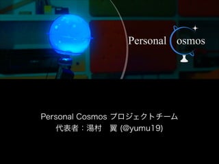 Personal Cosmos プロジェクトチーム
代表者：湯村 翼 (@yumu19)

 