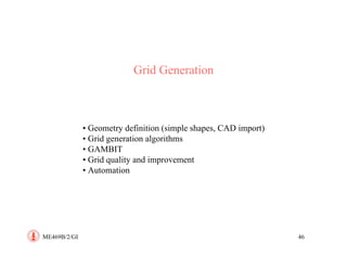 geometry modeling and grid generation for cfd simulation | PDF