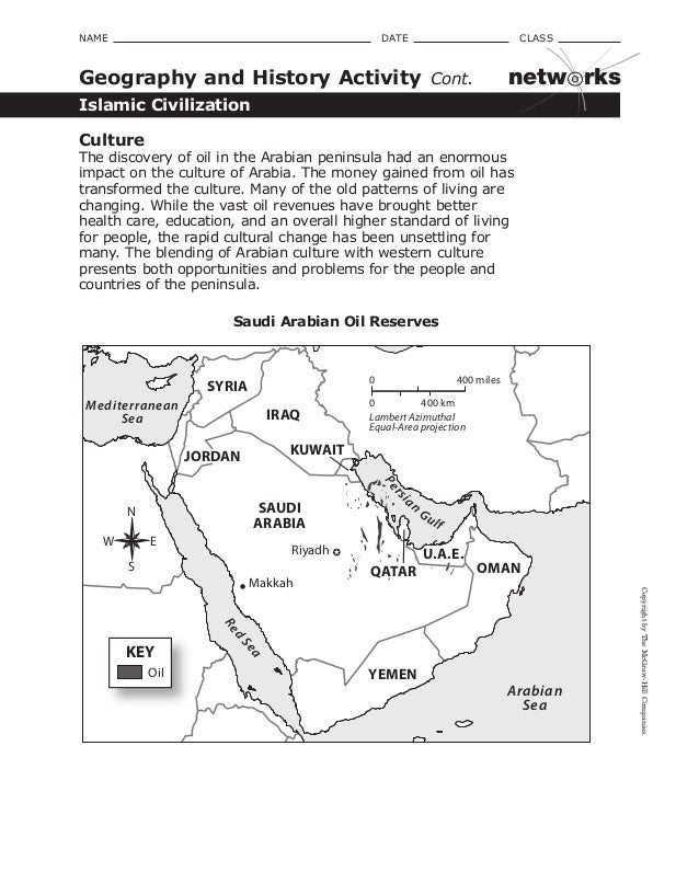 Geo and history the arabian peninsula