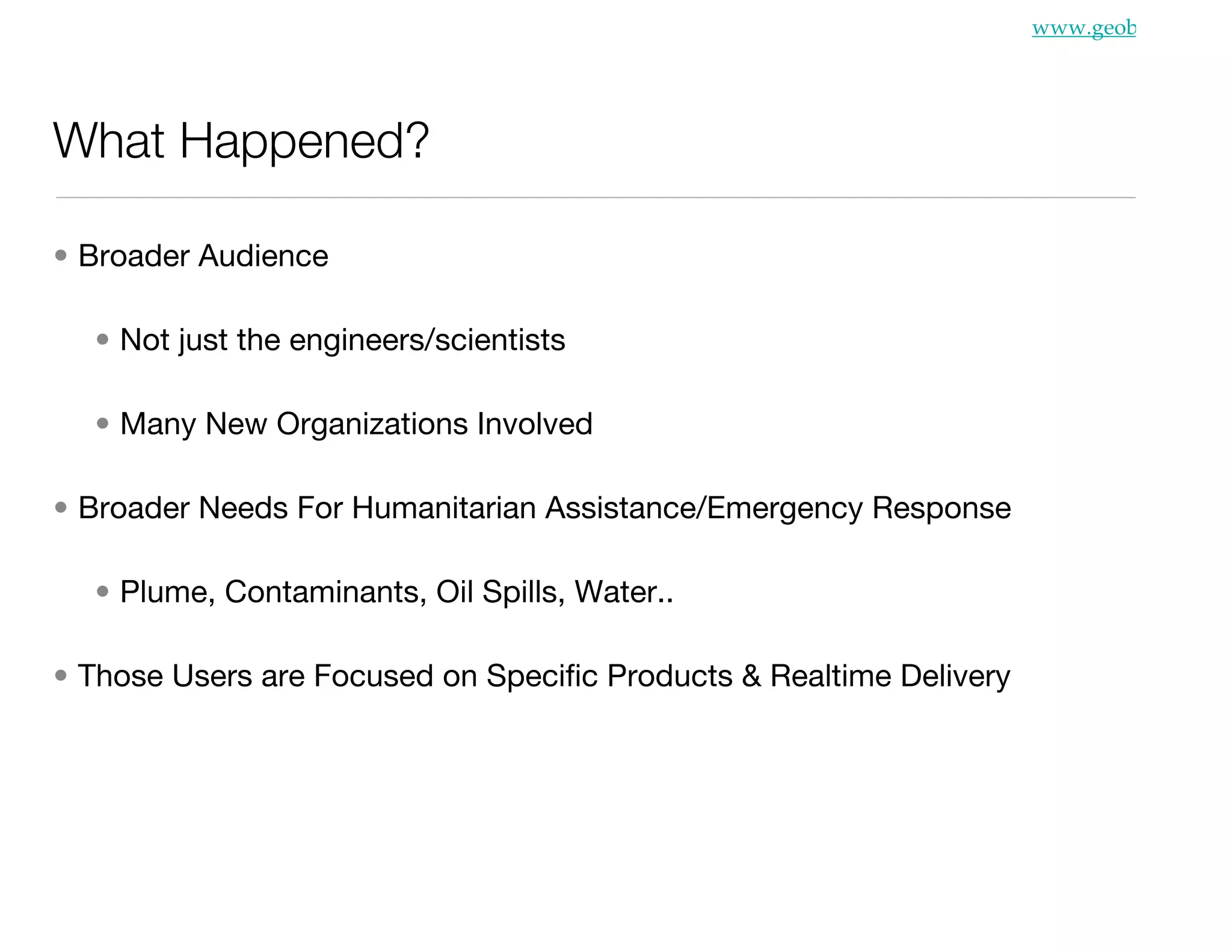 Geobliki: A Platform For Emergency Response