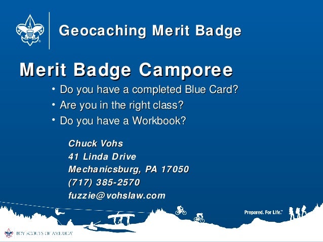 Geocaching Merit Badge