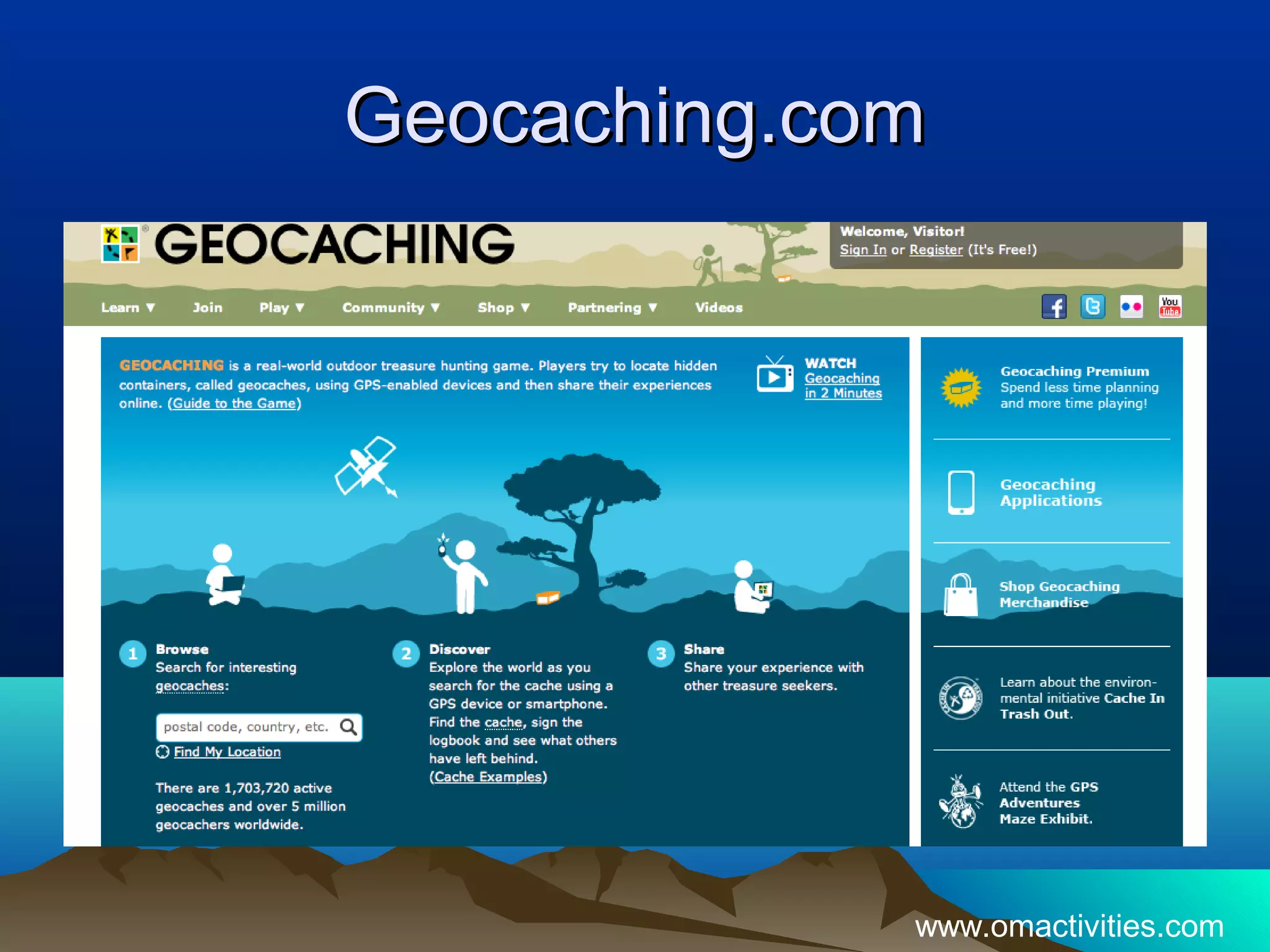 Geocaching.com




             www.omactivities.com
 