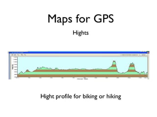 Hights Hight profile for biking or hiking Maps for GPS 