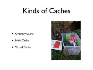 Kinds of Caches Ordinary Cache Multi Cache Virtual Cache 