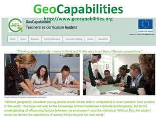 Project partners
GeoCapabilities
http://www.geocapabilities.org
 