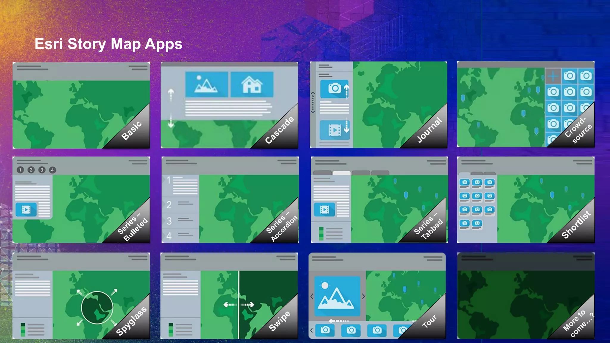 Esri Story Map Apps
 