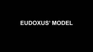 EUDOXUS’ MODEL
 