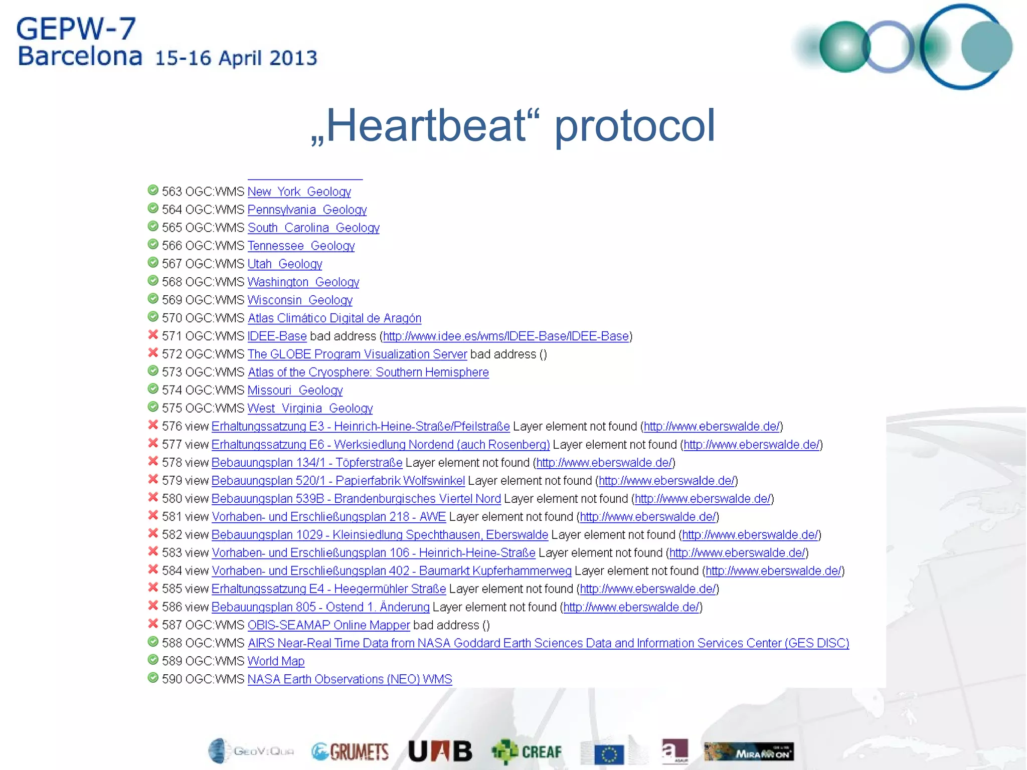 „Heartbeat“ protocol
 