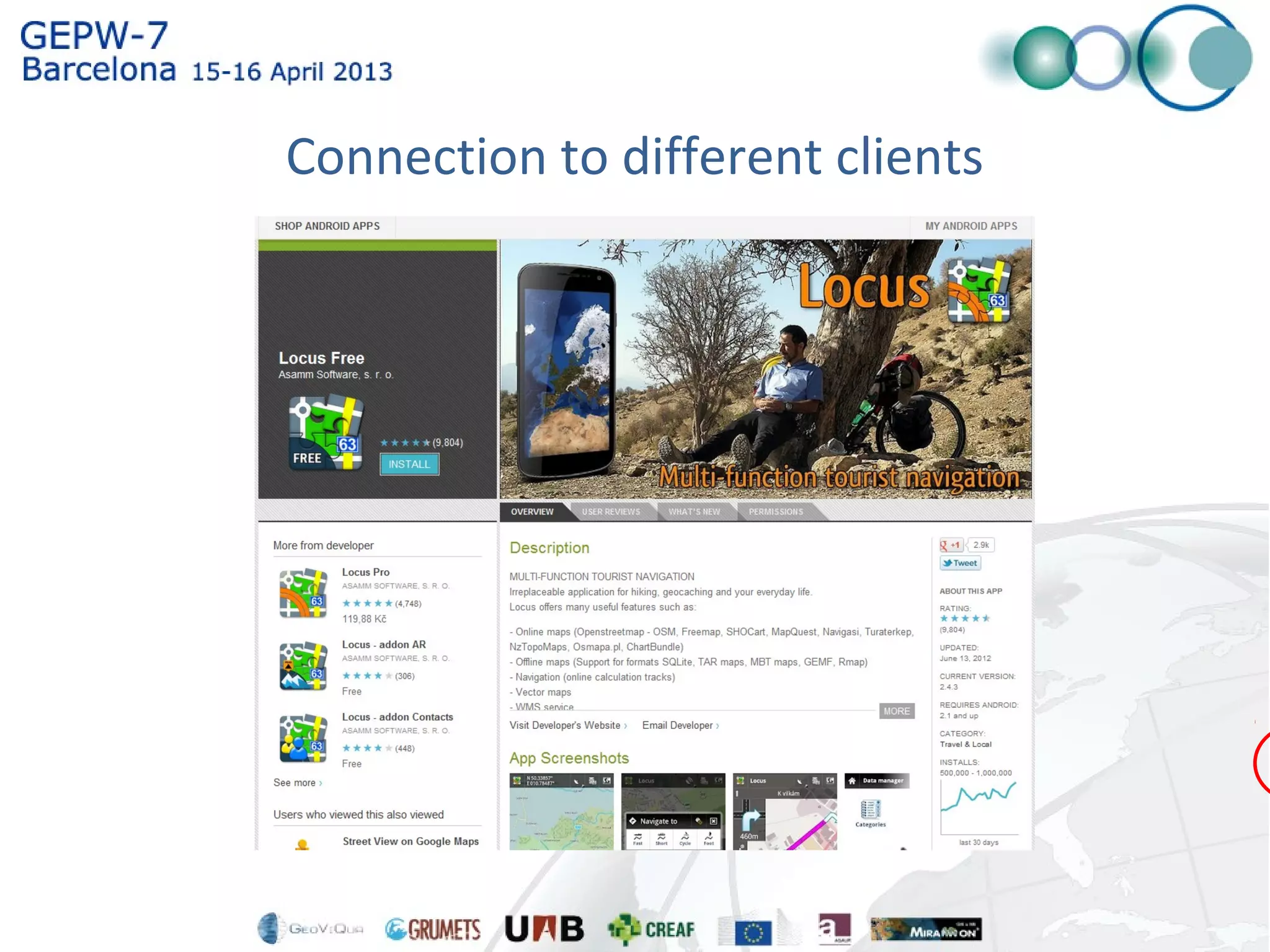 Connection to different clients
 