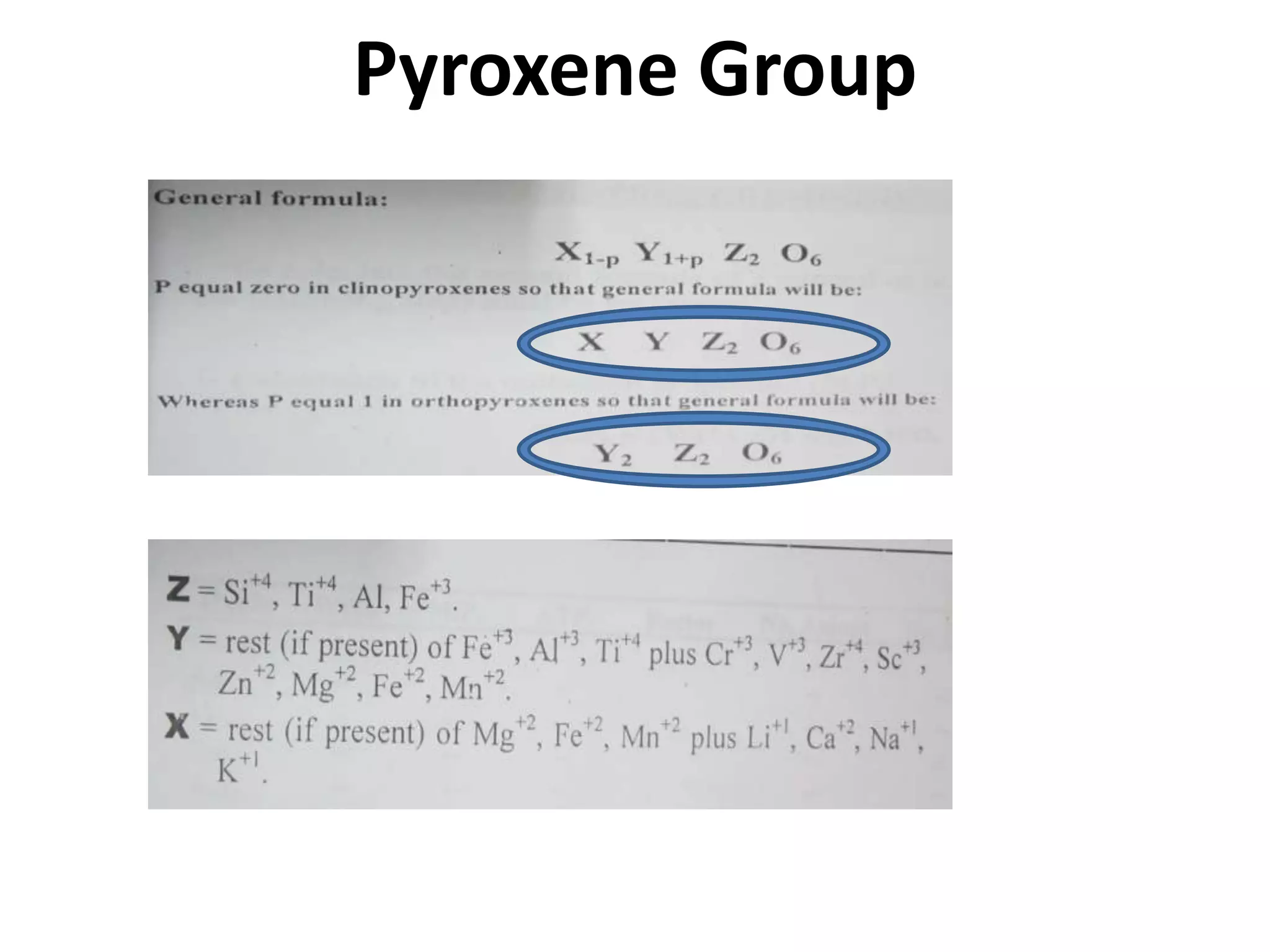Pyroxene Group
 