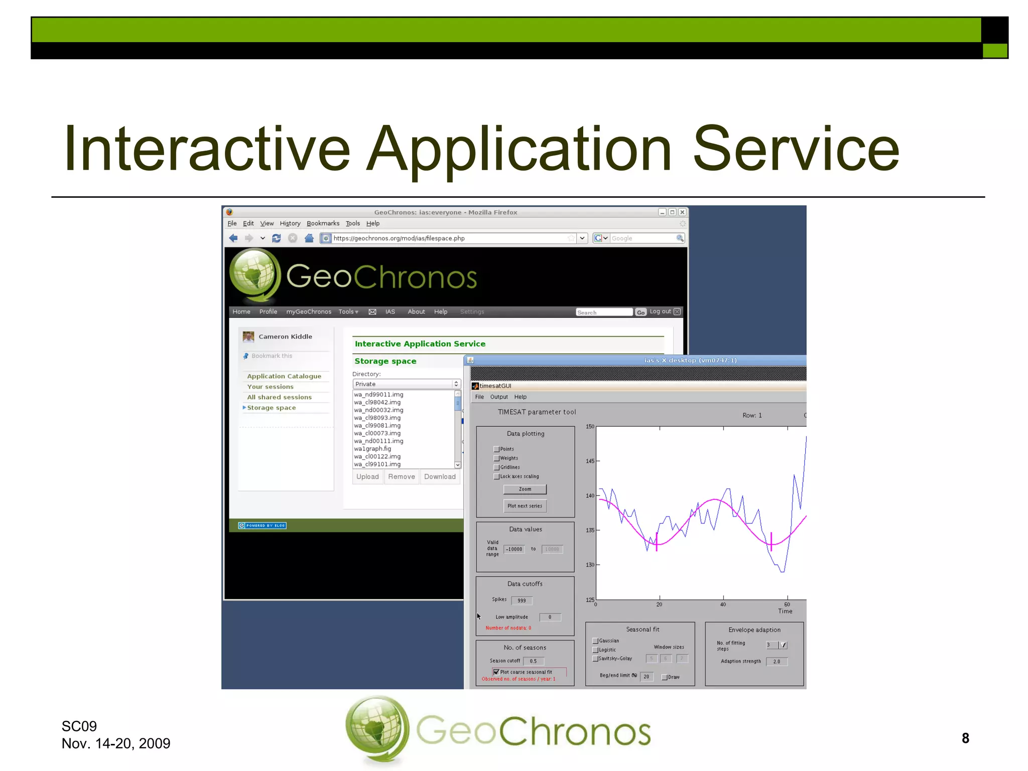 Interactive Application Service SC09  Nov. 14-20, 2009 