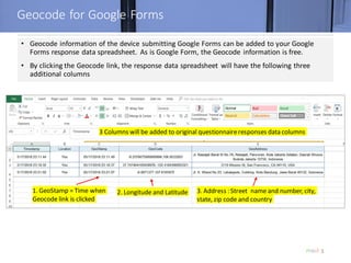 Geocoding Google Form June 2020 | PDF