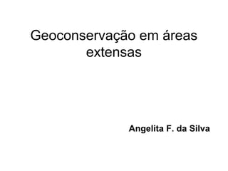 Geoconservação em áreas
extensas

Angelita F. da Silva

 