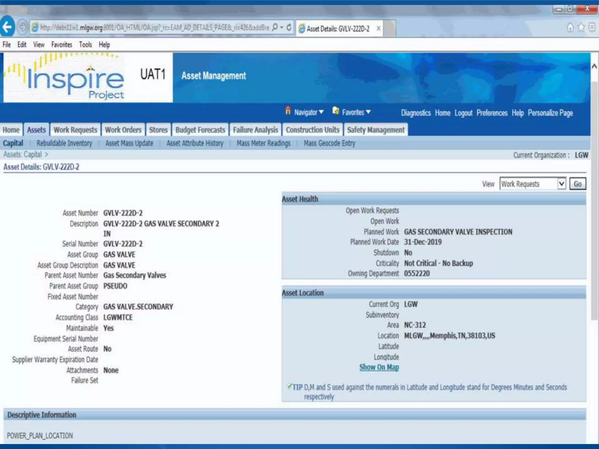 SOLUTION:
GIS/eAM Integration
 