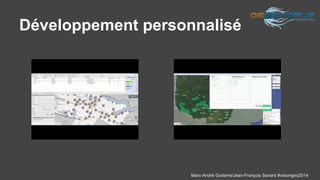 Développement personnalisé 
Marc-André Goderre/Jean-François Savard #visiongeo2014 
 