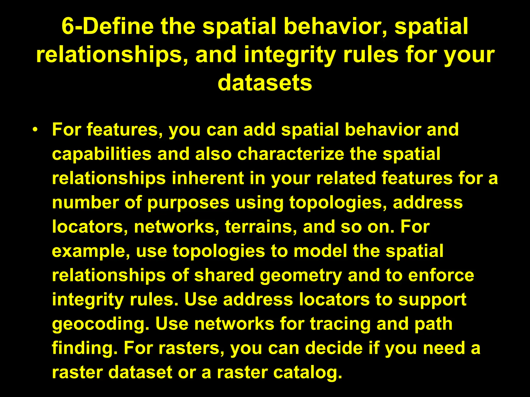 Geodatabase design steps for students pptx