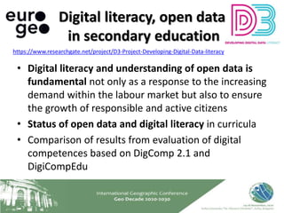 D3: a project to Develop Digital Data Literacy | PPT