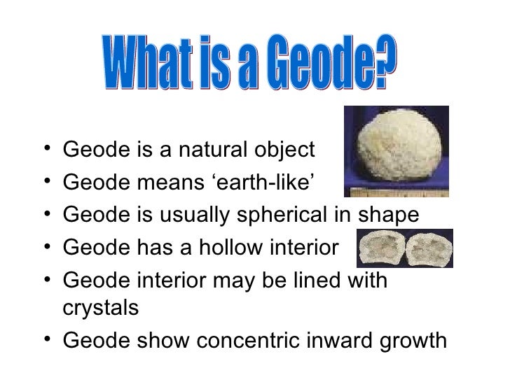 Geodes Power Point 2009