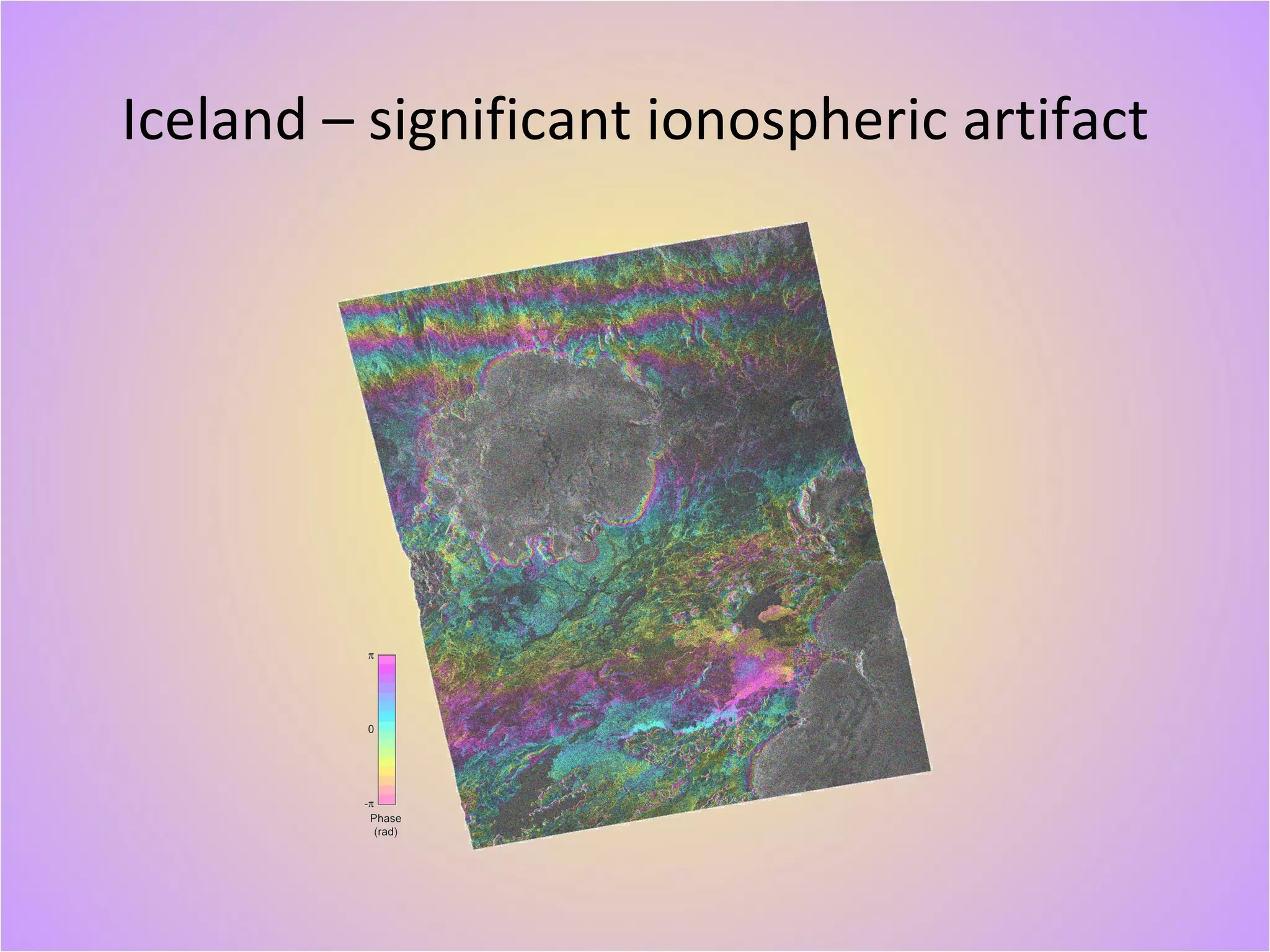 Iceland – significant ionospheric artifact 