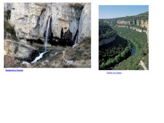 Surgencia o fuente
                     Cañón río Lobos
 