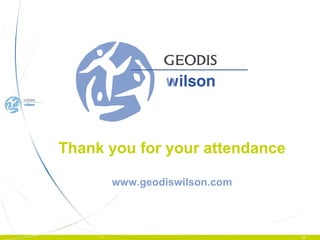 Thank you for your attendance www.geodiswilson.com 