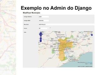 Exemplo no Admin do Django
 