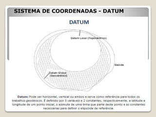 SISTEMA DE COORDENADAS - DATUM
 