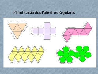 Planificação dos Poliedros Regulares
 