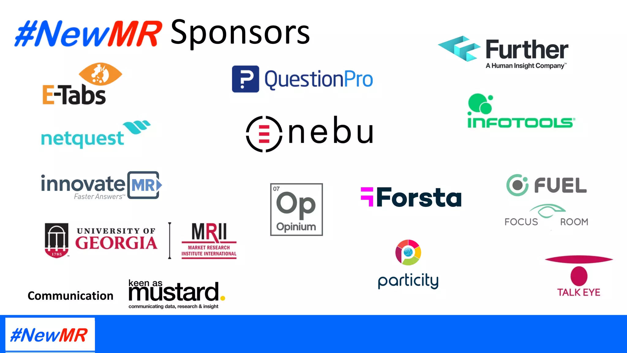 Sponsors
Communication