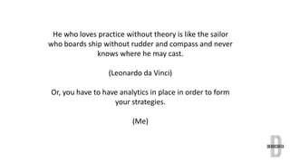 He who loves practice without theory is like the sailor 
who boards ship without rudder and compass and never 
knows where...