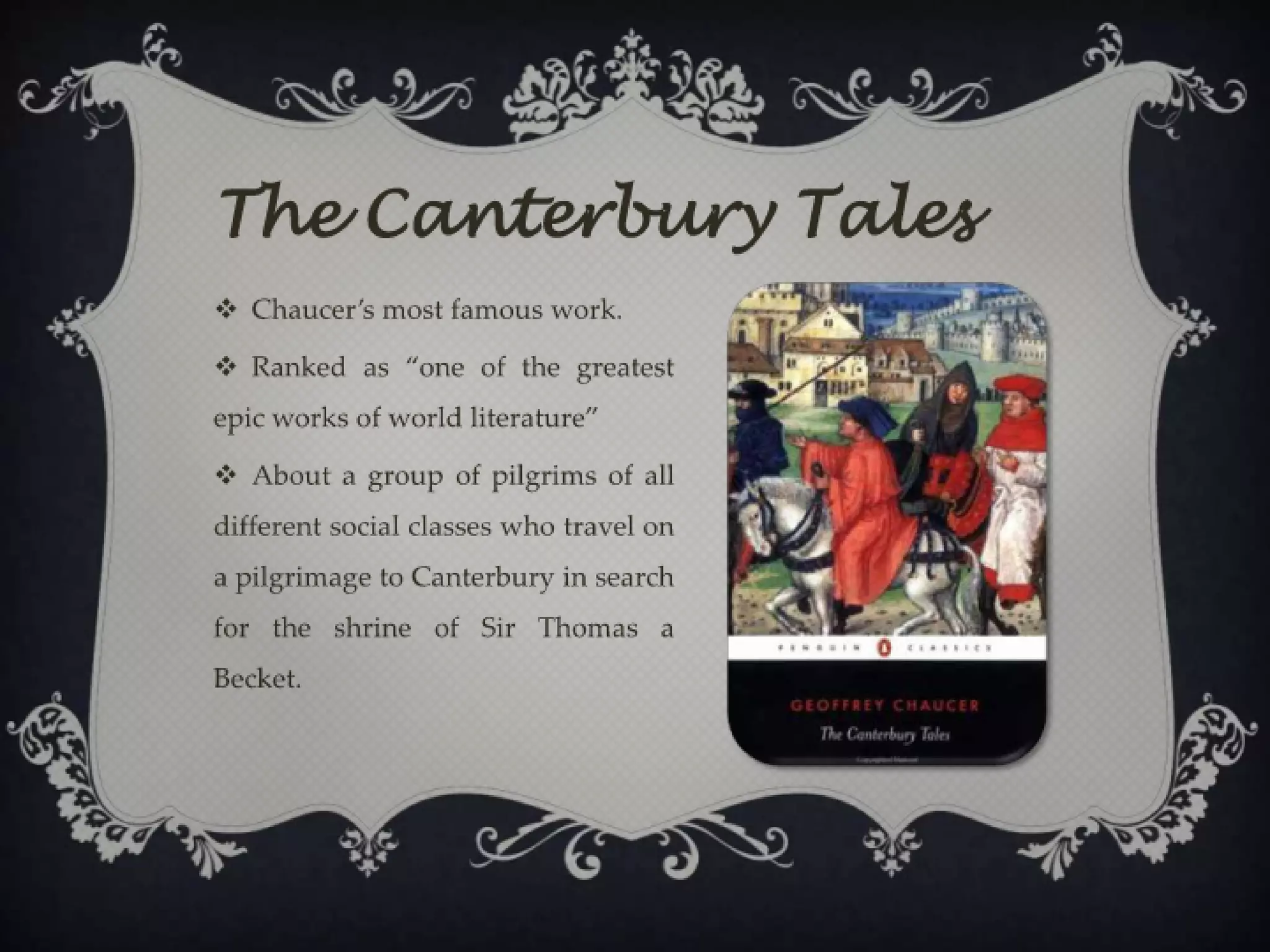 Geoffrey Chaucer Slide