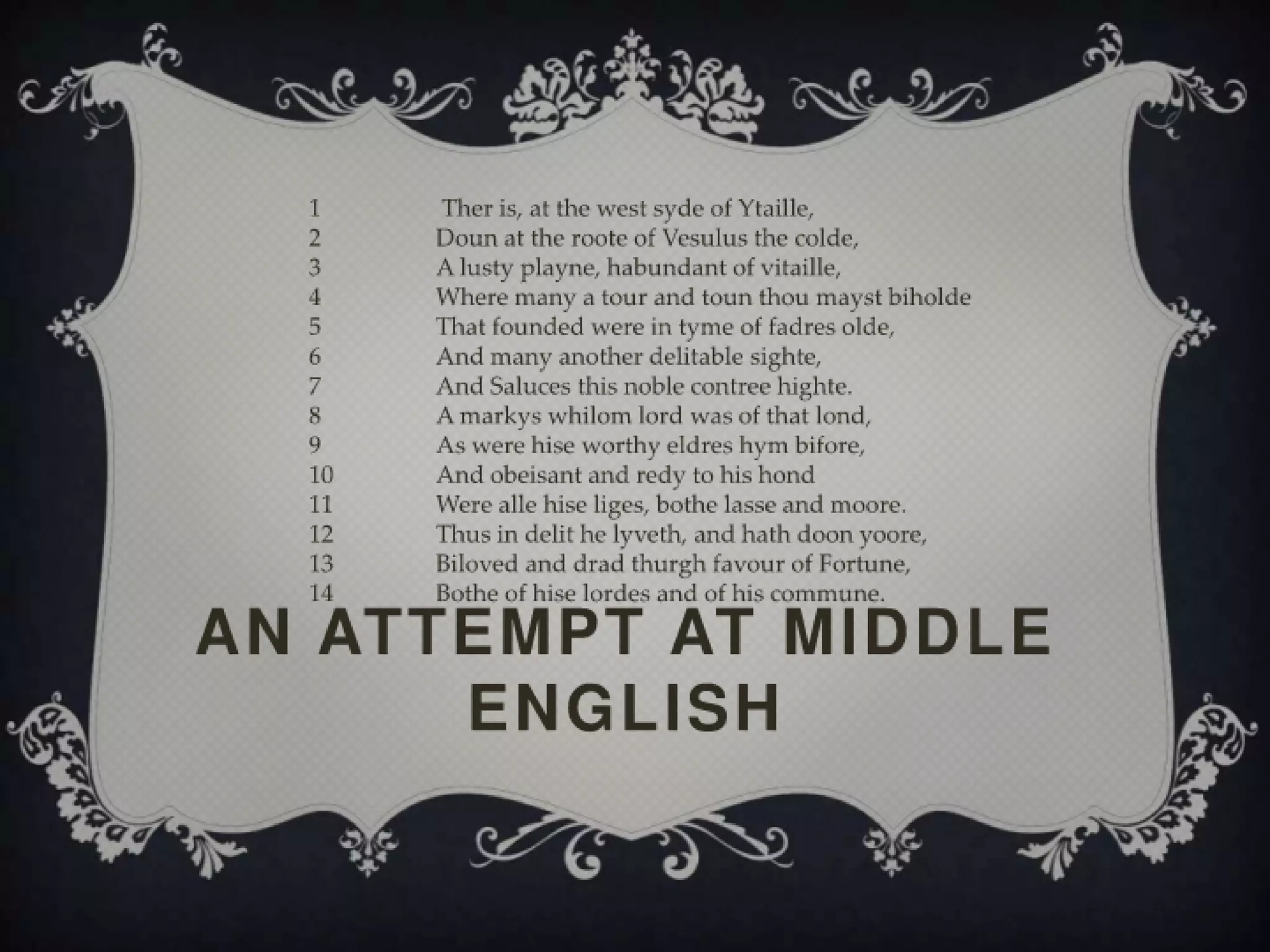 Geoffrey Chaucer Slide