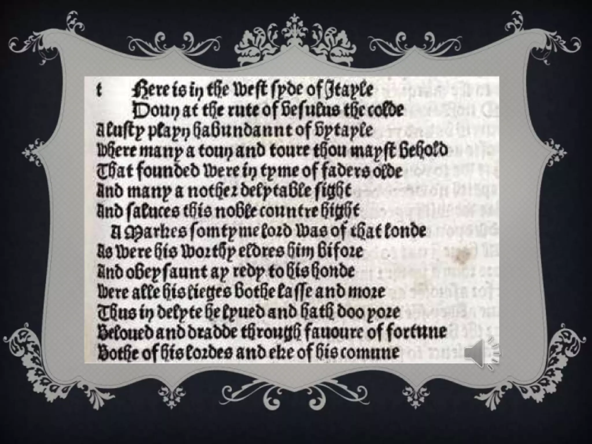 Geoffrey Chaucer Slide