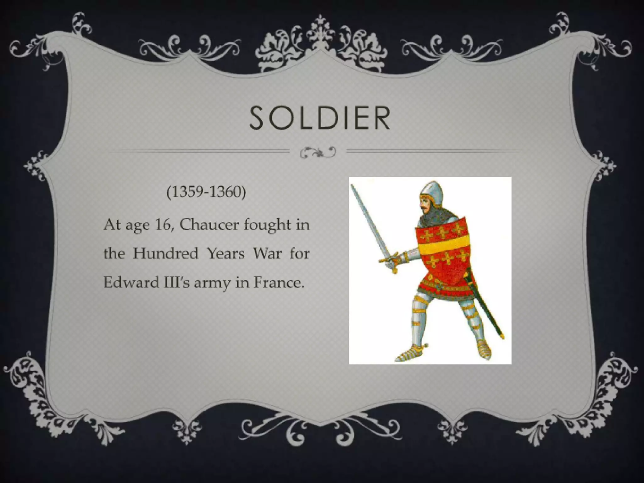 Geoffrey Chaucer Slide