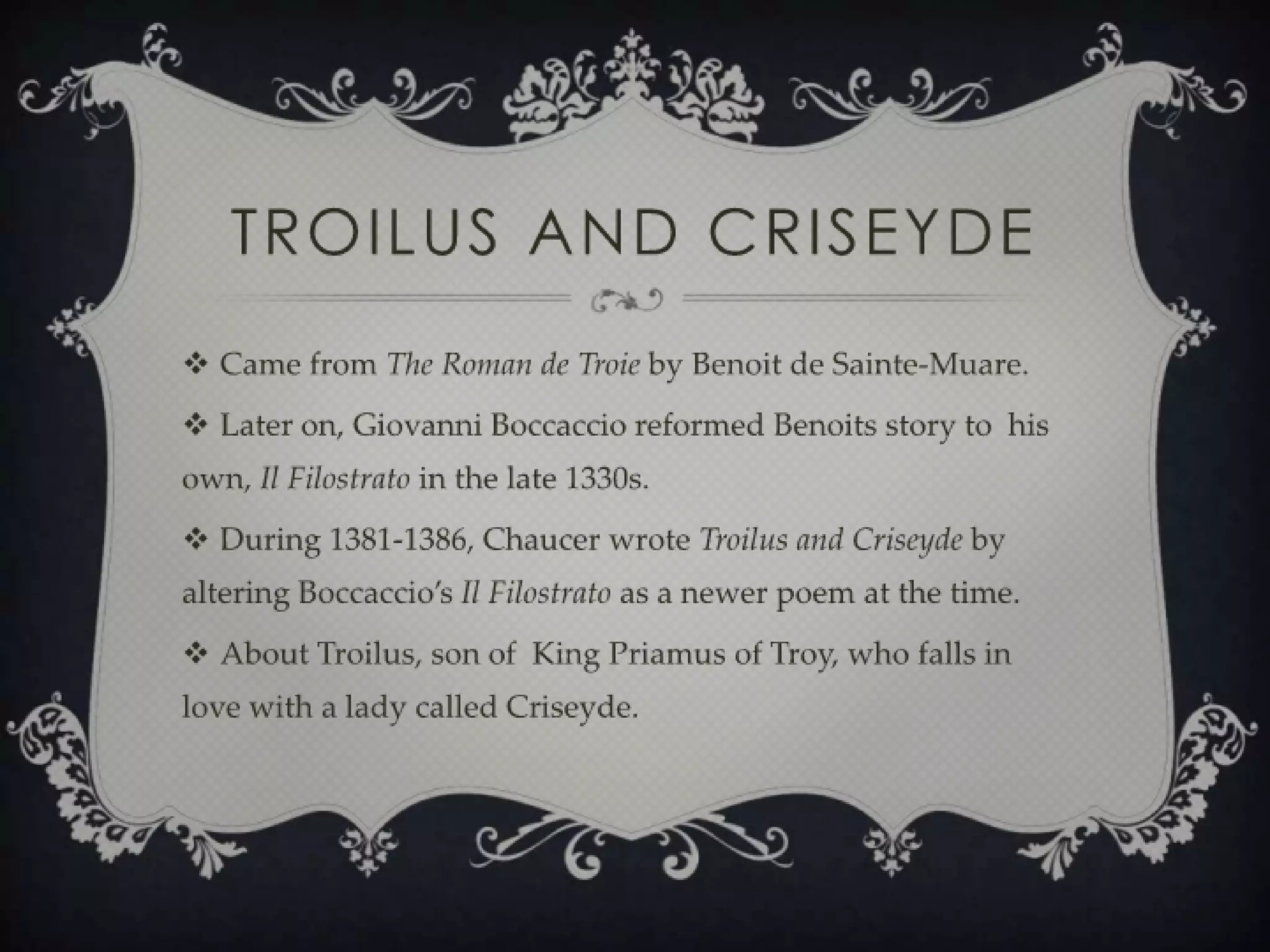 Geoffrey Chaucer Slide