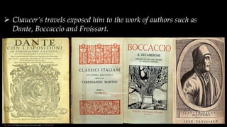 Geoffrey Chaucer Life & Works || By Dr. Anukriti Sharma | PPTX