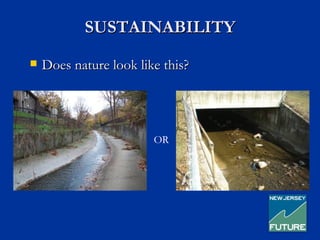 SUSTAINABILITY
   Does nature look like this?




                        OR
 