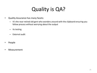 A success story…
25
 