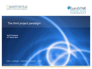 So what’s the issue?
7
I want it by the 1st
June, and it should
cost no more than
£500k, and it should
work!
I want it by the 1st
June, and it should
cost no more than
£500k!
 